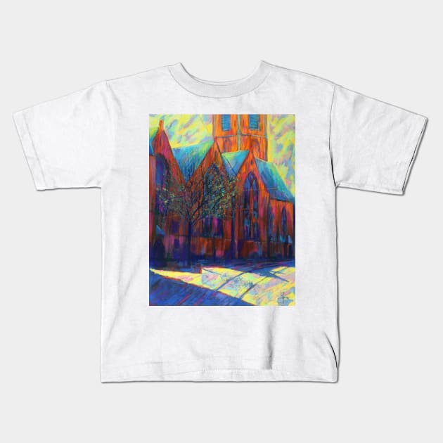 St. James Church (Grote of St.-Jacobskerk) at The Hague - 10-03-15 Kids T-Shirt by CorneAkkers